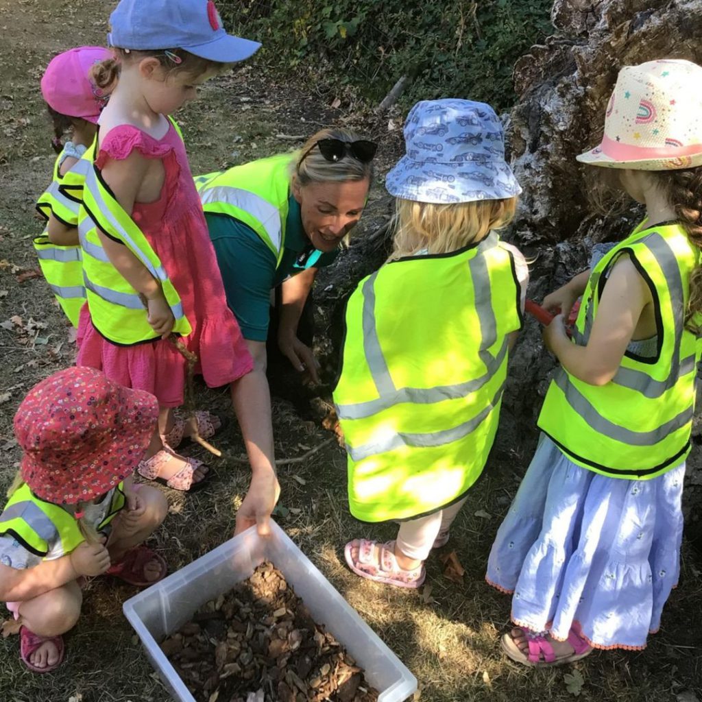 Highwood Nursery Children Find Beetle